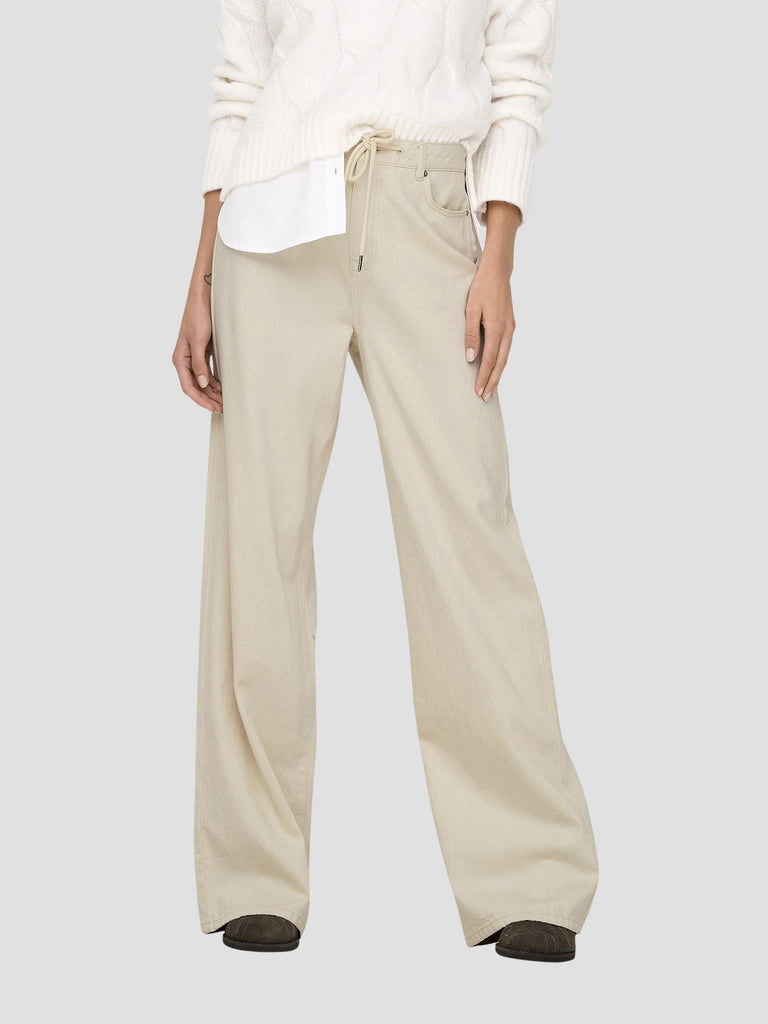 ONLSILLA MW WIDE STRING PANT CC PNT 15328125 ECRU 32 ONLY 