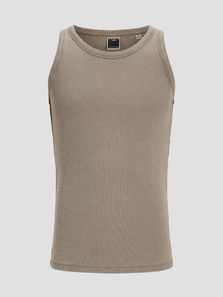 JCOCONCRETE WASHED RIB TANK TOP 12273281 DESERT TAUPE JACK&JONES 