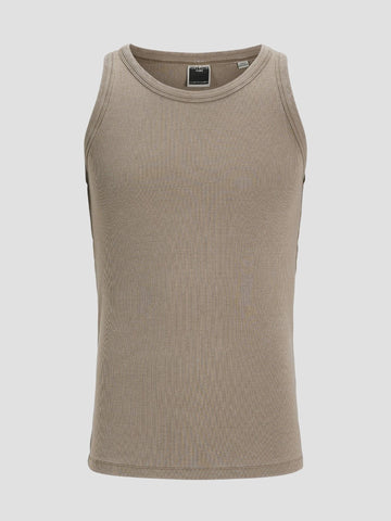 JCOCONCRETE WASHED RIB TANK TOP 12273281 DESERT TAUPE JACK&JONES 