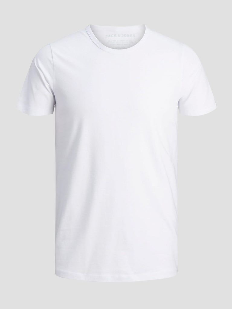 BASIC O-NECK 12058529 WHITE JACK&JONES 