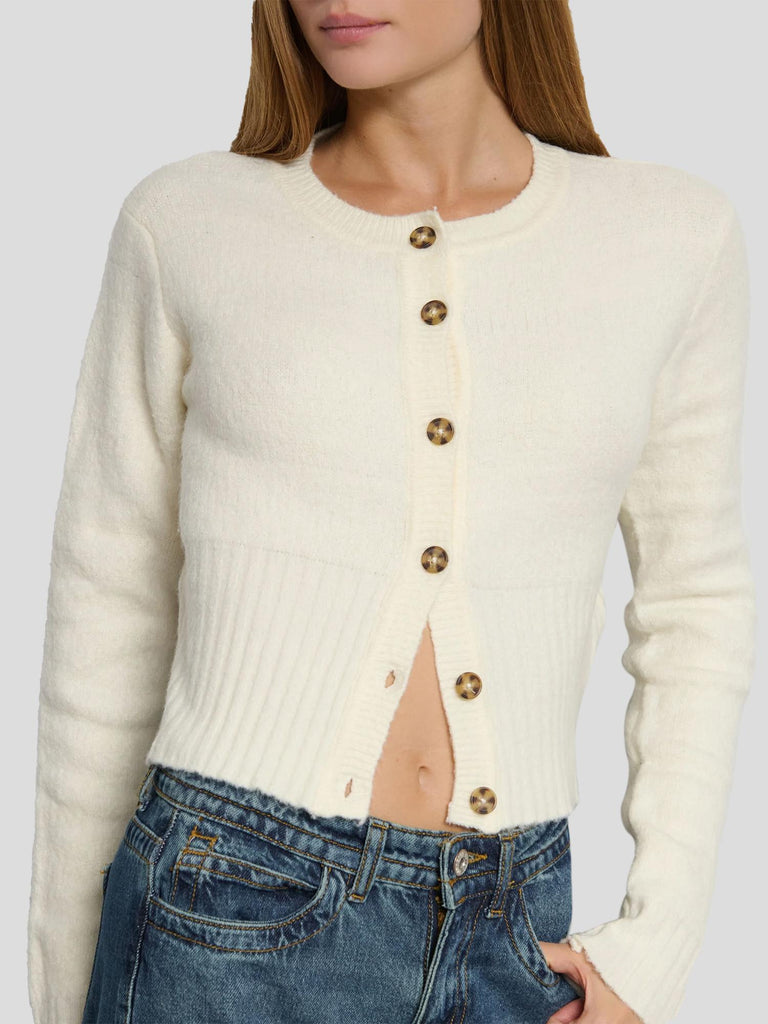 CARDIGAN CON BOTTONI PRAY OFFWHITE SUITE BENEDICT 