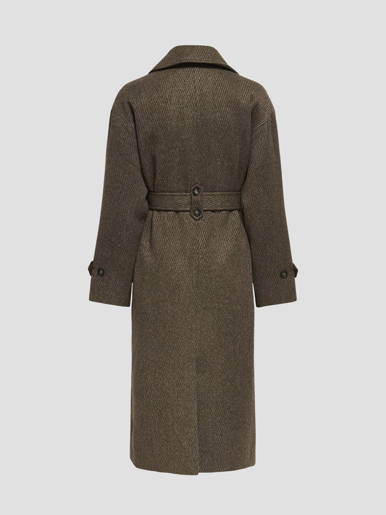 ONLGINA LIFE COAT OTW 15353049 SEAL BROWN ONLY 