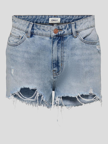 PACY HW DNM SHORTS NOOS 15256232 LIGHT BLUE DENIM ONLY 