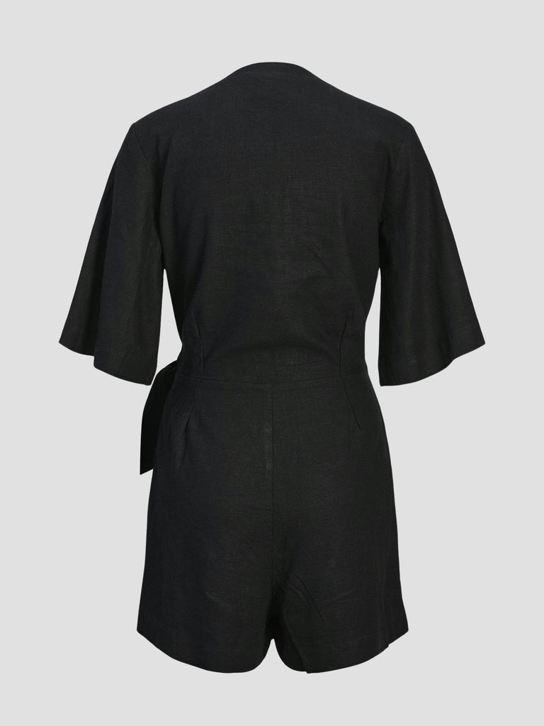 JXBREEZE SUMMER 3/4 PLAYSUIT WVN 12269721 BLACK JJXX 