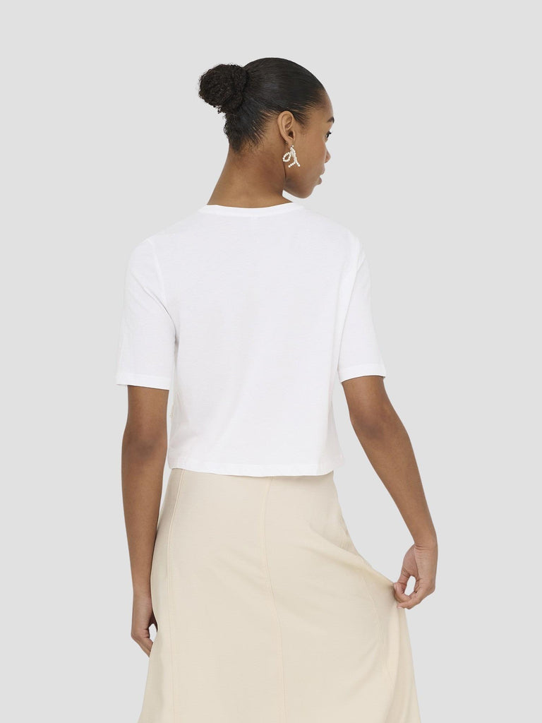 ONLJONI LIFE S/S O-NECK TOP BOX JRS 15352447 BRIGHT WHITE ONLY 