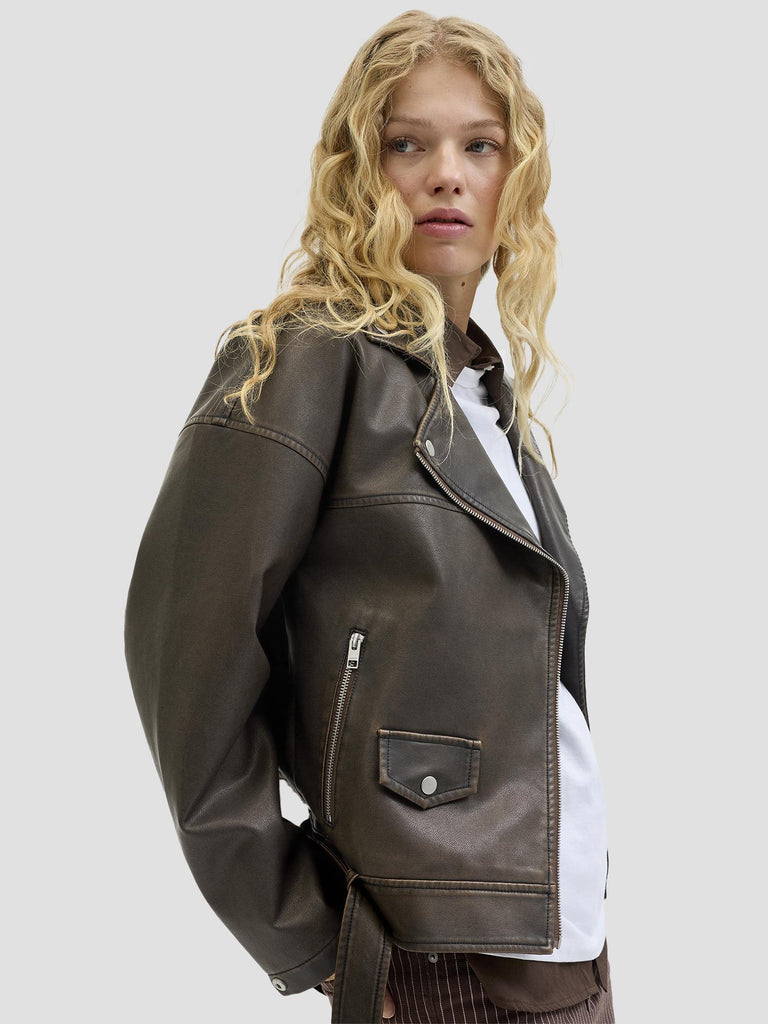 JXFRIDA WASHED BIKER JKT OTW SN 12262131 BRACKEN JJXX 