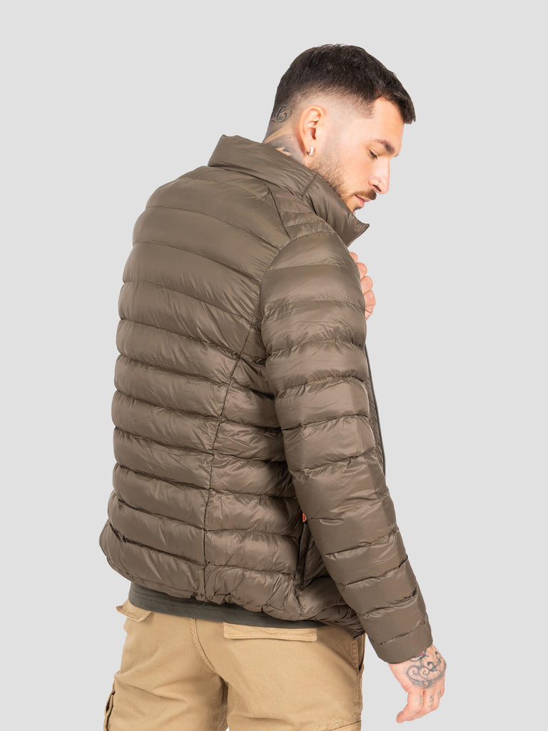 DOWNJACKET IF HOODIE FLUO ZIP DOWN1 MILITARY GREEN GROOVE 