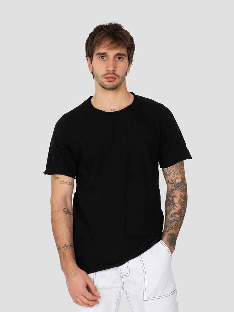JERSEY FIAMMATA TAGLIO VIVO TSHIRT001 NERO GROOVE 