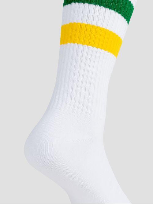 CREW SOCKS GRO1015 WHI GRE OCR GROOVE 