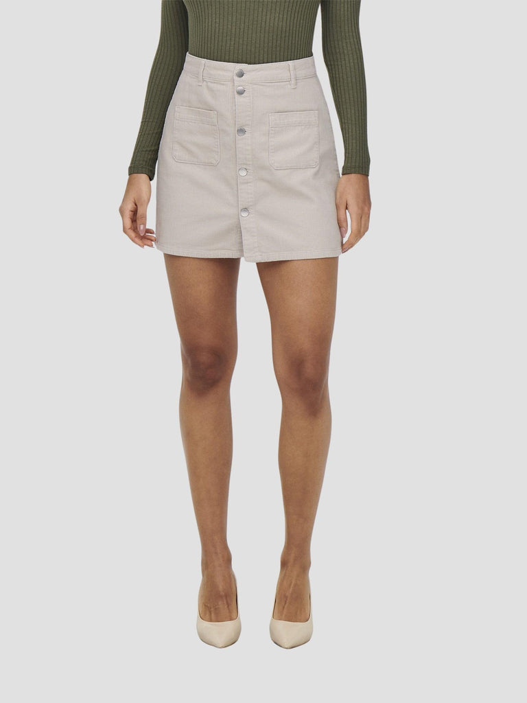 JDYSHIRAZ CORDUROY SKIRT PNT NOOS 15220695 MOONBEAM JACQUELINE DE YONG 