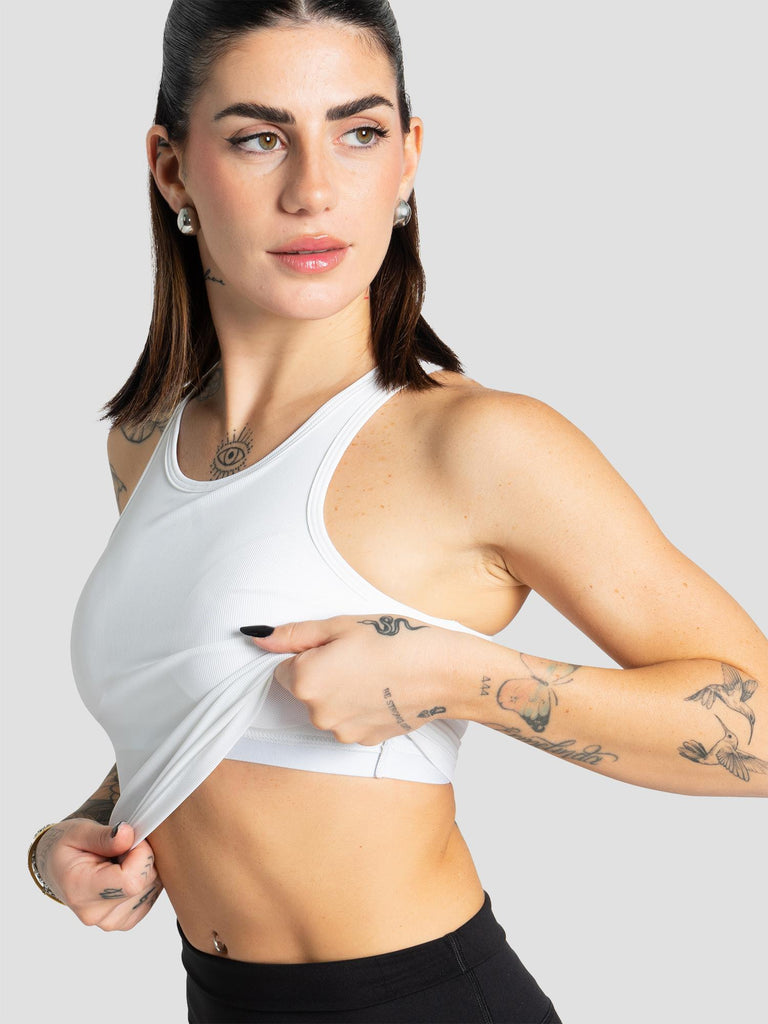 CANOTTA COSTINE IMBOTTITO TECHTOP002 BIANCO GROOVE 