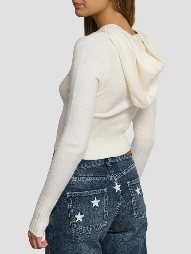 CARDIGAN CON ZIP POPPY-NEW OFFWHITE SUITE BENEDICT 