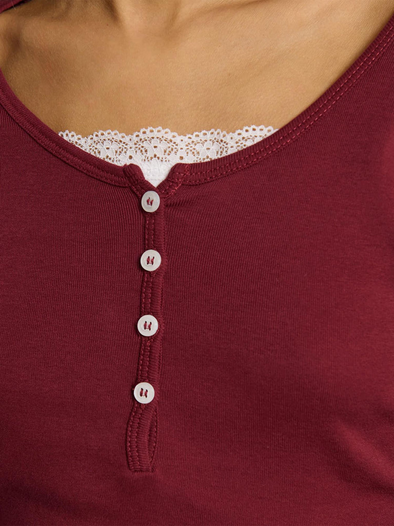 TOP DOPPIO CON PIZZO GENEVE-Y BORDEAUX SUITE BENEDICT 