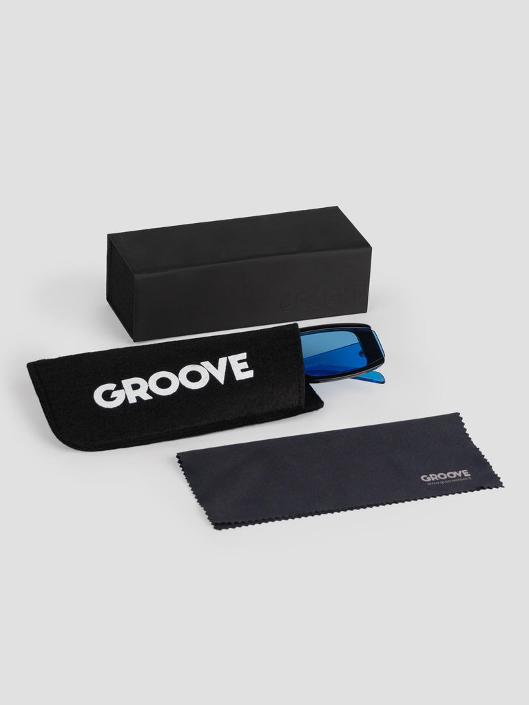 COLORED FRONT SUN001/01 BLACK BLUE GROOVE 