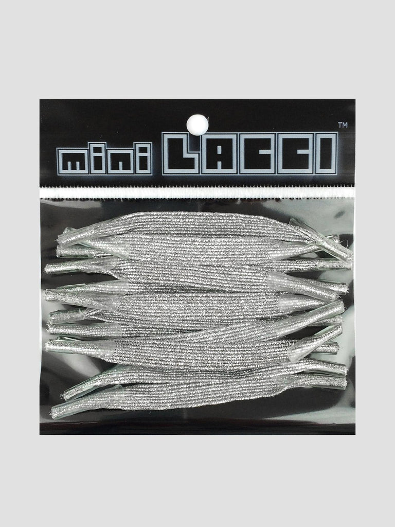ELASTICI GLITTER ML-30 ARGENTO MINI LACCI 