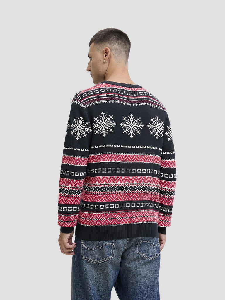 JJXMAS NOEL KNIT CREW NECK 12279840 SKY CAPTAIN JACK&JONES 