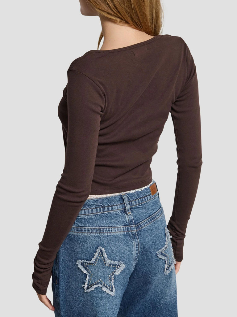 TOP DOPPIO CON PIZZO GENEVE-Y BROWN SUITE BENEDICT 