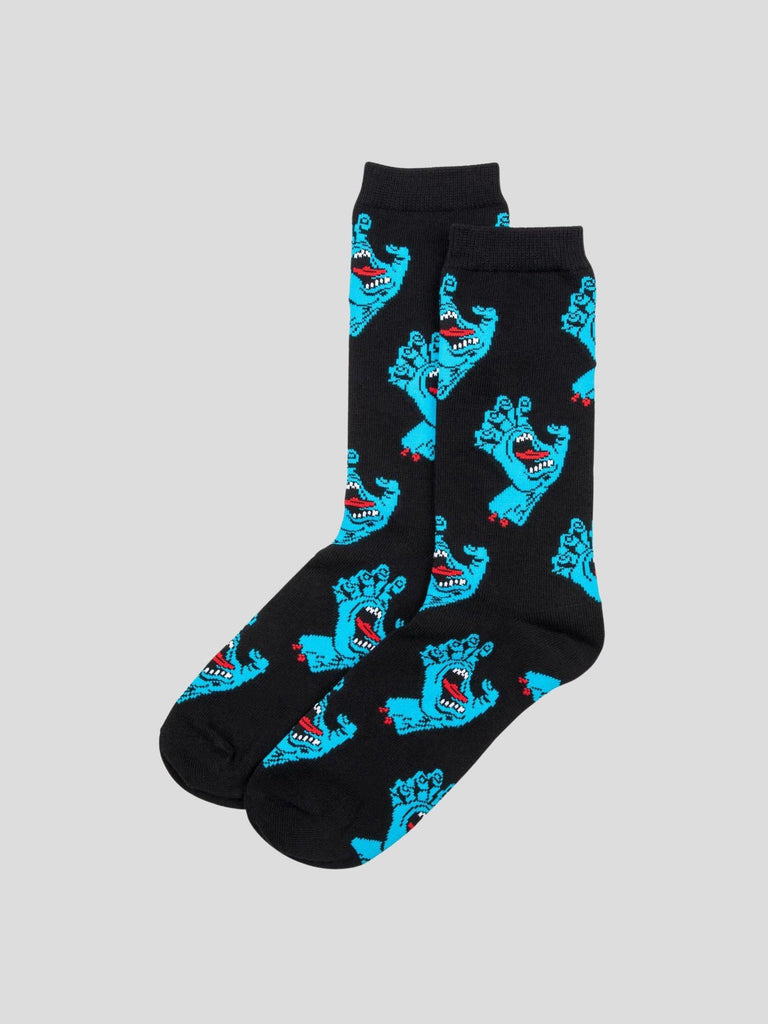 MULTI HAND SOCK 2P SCK0123 BLACK WHITE SANTA CRUZ 