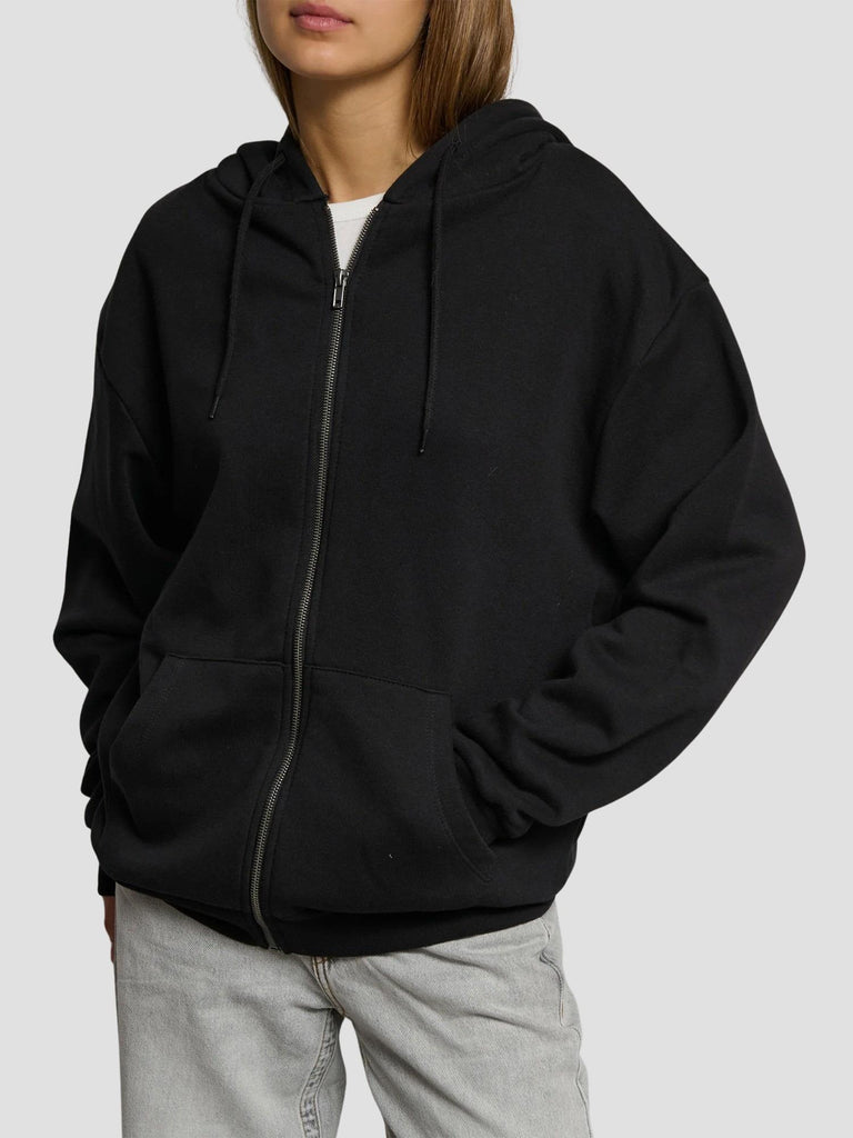 FELPA STAMPATA OVERSIZE CON ZIP KITE-SCUSA BLACK SUITE BENEDICT 