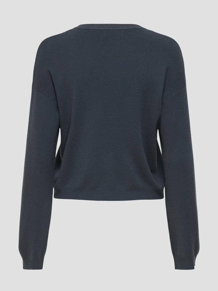 JDYERIS LIFE L/S O-NECK PULLOVER KNT 15351506 EBONY JACQUELINE DE YONG 