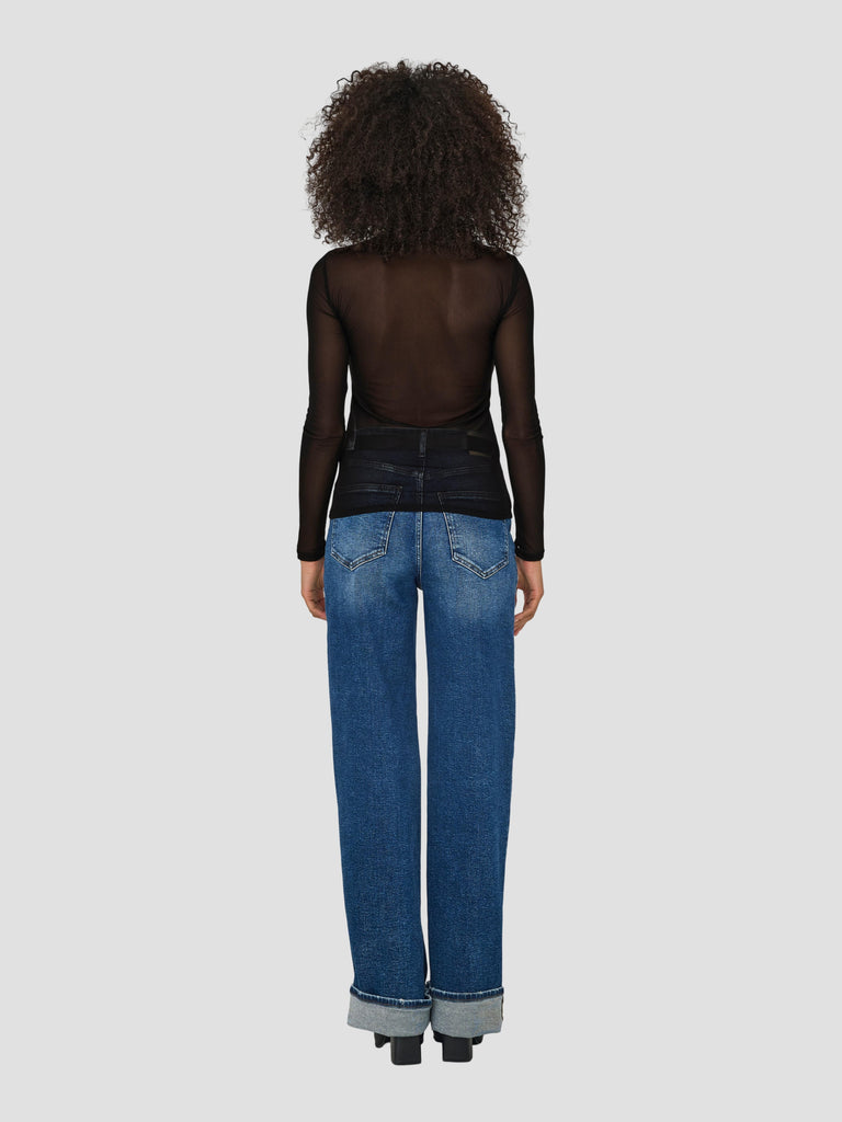 ONLERICA LIFE MESH L/S TOP JRS NOOS 15141298 BLACK ONLY 