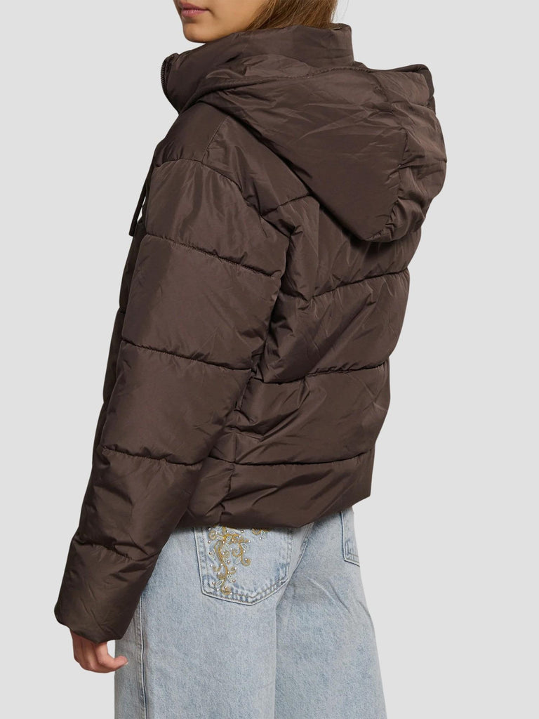 PIUMINO CON CAPPUCCIO ORPELLO BROWN SUITE BENEDICT 