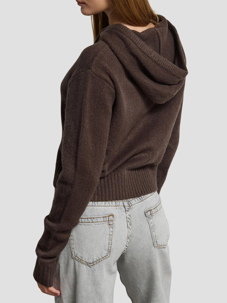 MAGLIONE CON CAPPUCCIO PHILM BROWN SUITE BENEDICT 