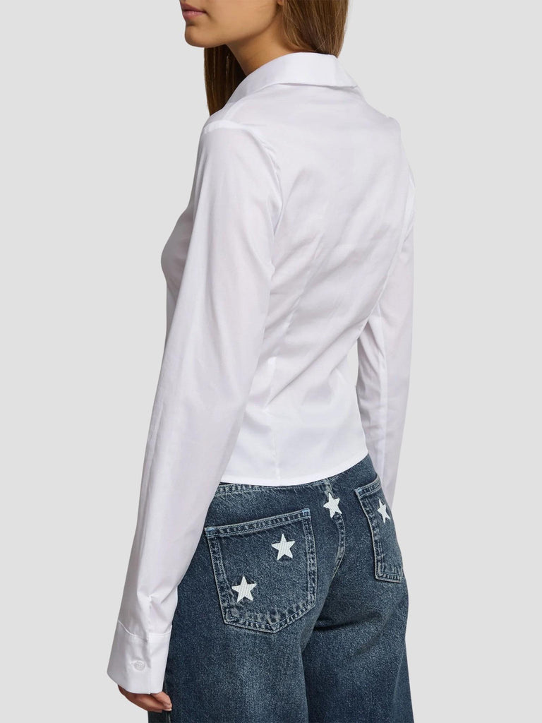 CAMICETTA SLIM FIT IN COTONE DELILAH BIANCO SUITE BENEDICT 