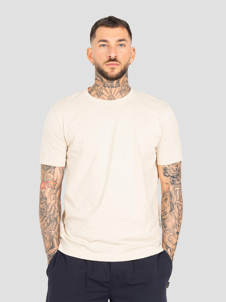 GIROCOLLO BASICO TSHIRT107 SABBIA GROOVE 