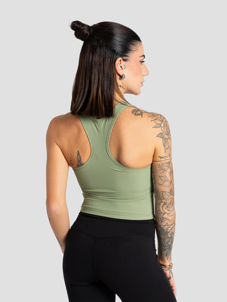 CANOTTA COSTINE IMBOTTITO TECHTOP002 VERDE GROOVE 