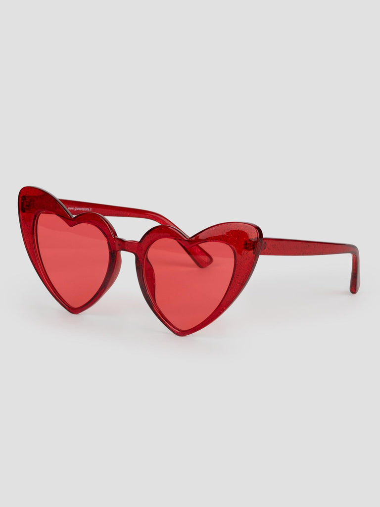 GLITTER HEART SUN001/02 RED GROOVE 