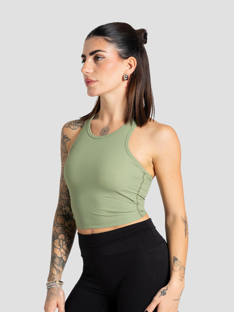 CANOTTA COSTINE IMBOTTITO TECHTOP002 VERDE GROOVE 