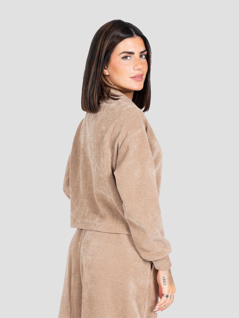 CROP WAFFLE COLLO A V ARCO05 BEIGE GROOVE 