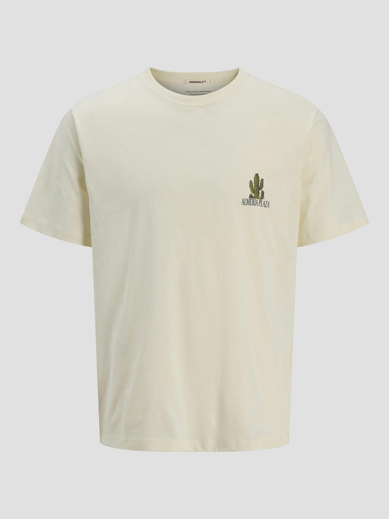 JORCANGGU ILLU TEE SS CREW NECK 12277228 ANTIQUE WHITE JACK&JONES 