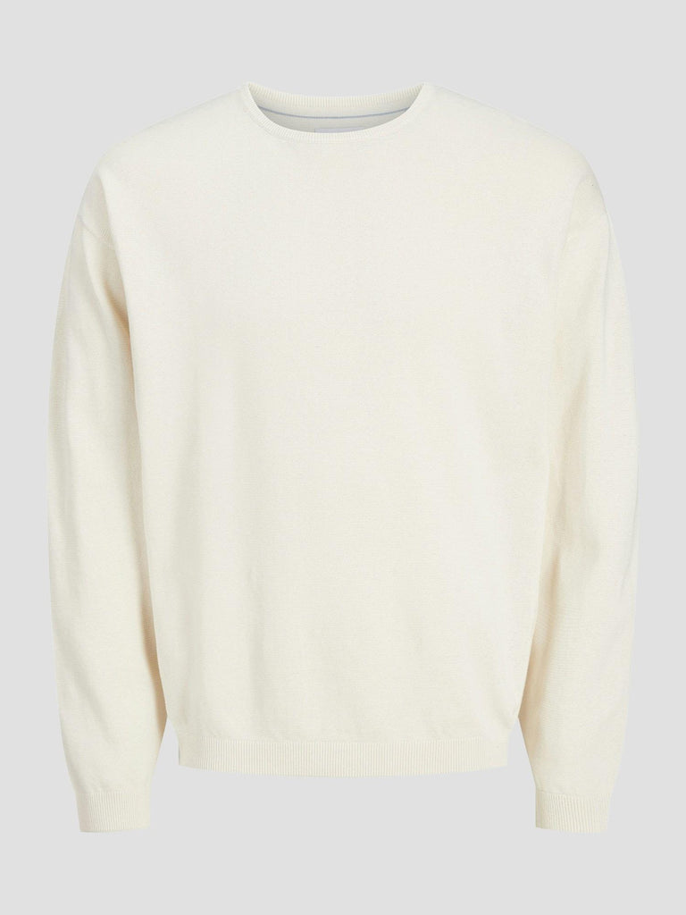 JJCALVIN KNIT CREW NECK 12269031 SEA SALT JACK&JONES 