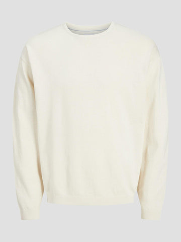JJCALVIN KNIT CREW NECK 12269031 SEA SALT JACK&JONES 