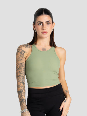 CANOTTA COSTINE IMBOTTITO TECHTOP002 VERDE GROOVE 