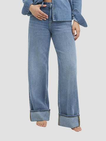 JXTOKYO WIDE FOLD HW JEANS R254 DNM SN 12280183 32 JJXX 