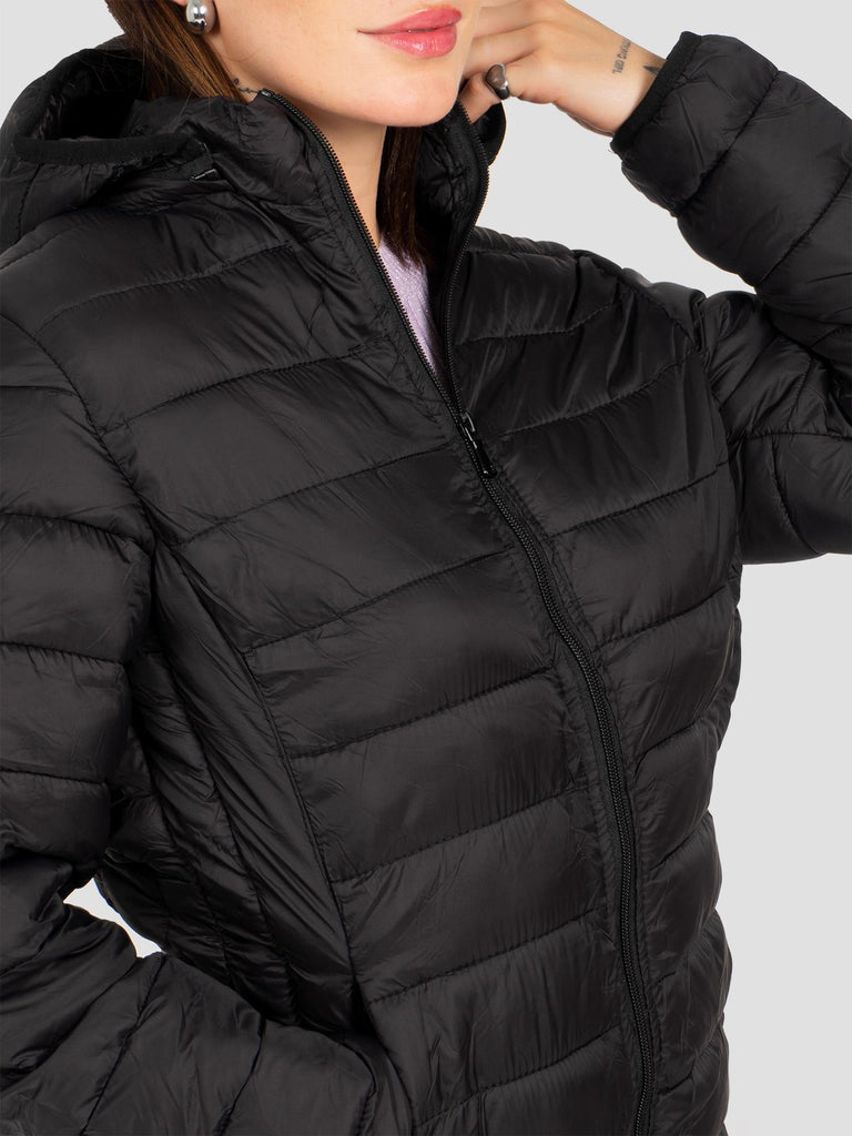 DOWNJACKET JKT009W BLACK GROOVE 