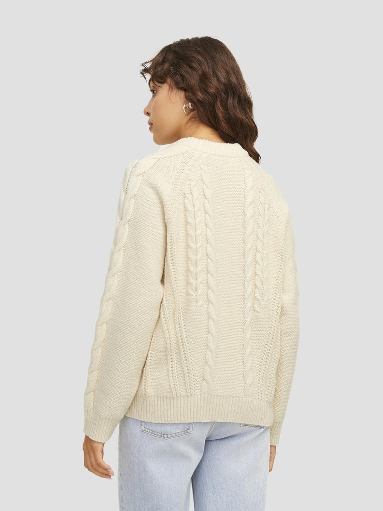 JXJOSIE CREW NECK KNIT 12255370 VANILLA ICE JJXX 