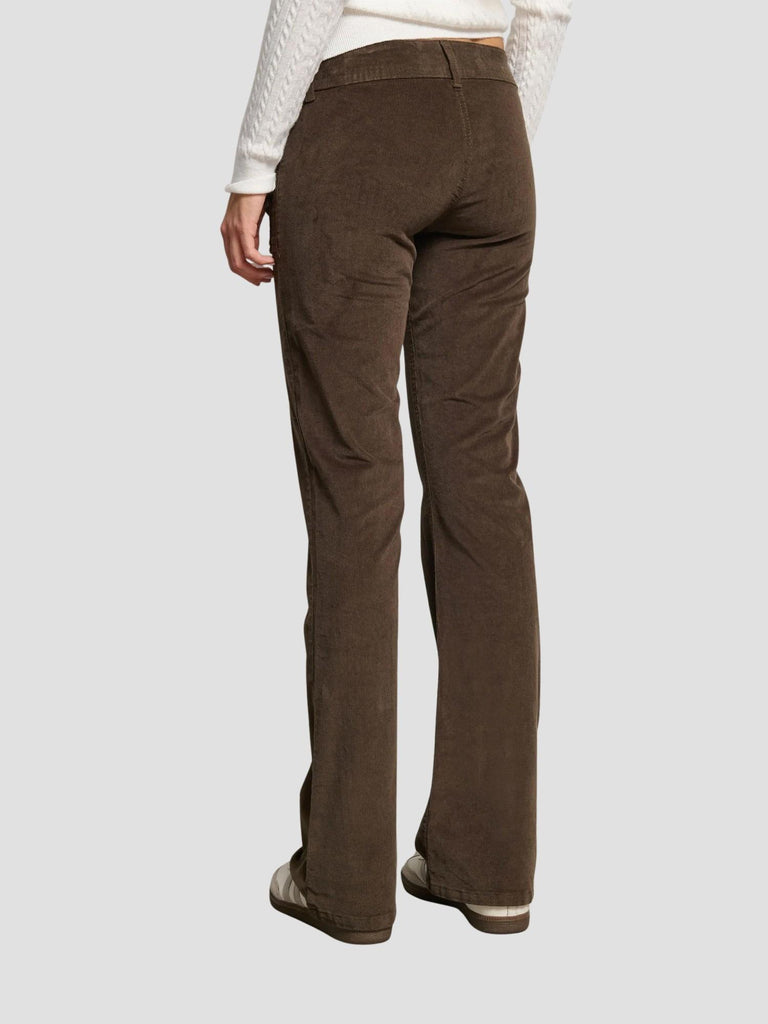PANTALONE FLARE IN VELLUTO MEDLEY BROWN SUITE BENEDICT 