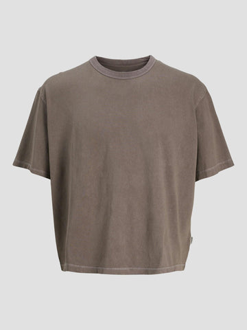 JORPORTO PIGMENT TEE SS CREW NECK 12273180 DEEP TAUPE JACK&JONES 