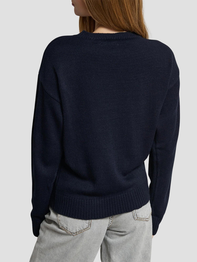 MAGLIONE INTARSIO NUMERO BANDIERA PARGY BLU NAVY SUITE BENEDICT 