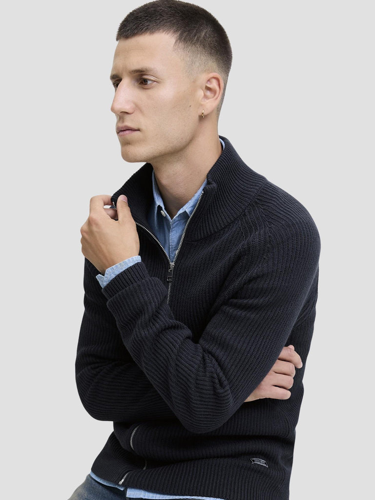 JJPANNEL KNIT ZIP CARDIGAN AW25 12278920 SKY CAPTAIN JACK&JONES 