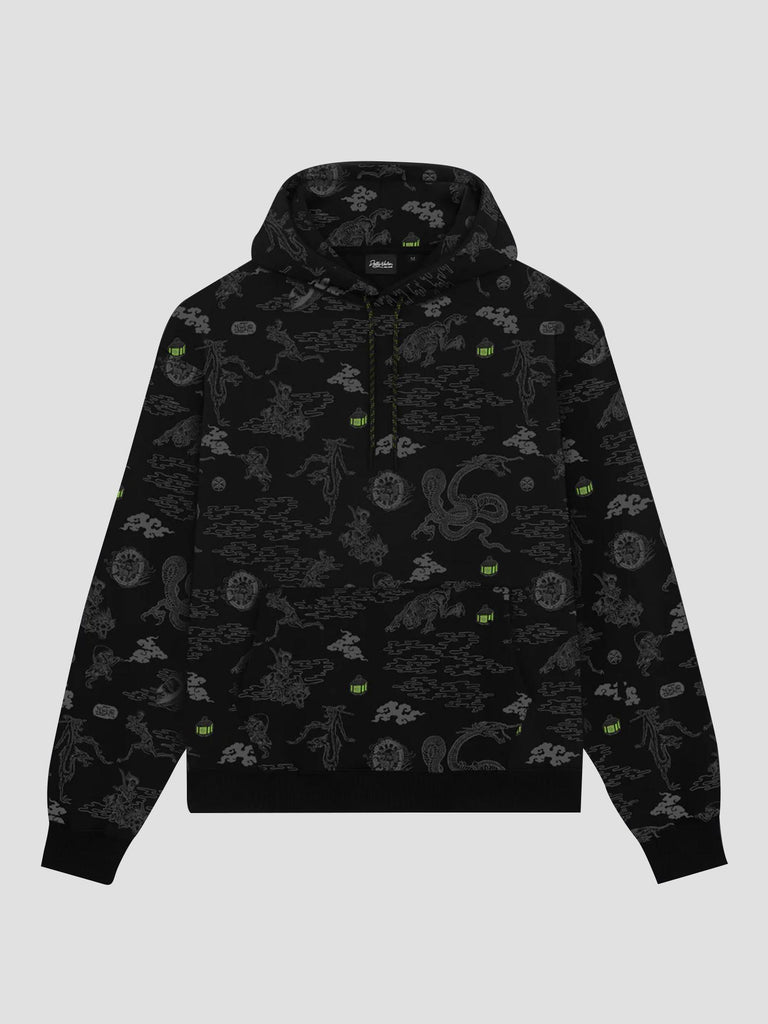 YOKAI PATTERN HOODIE SW1063-GQ 01 DOLLY NOIRE 
