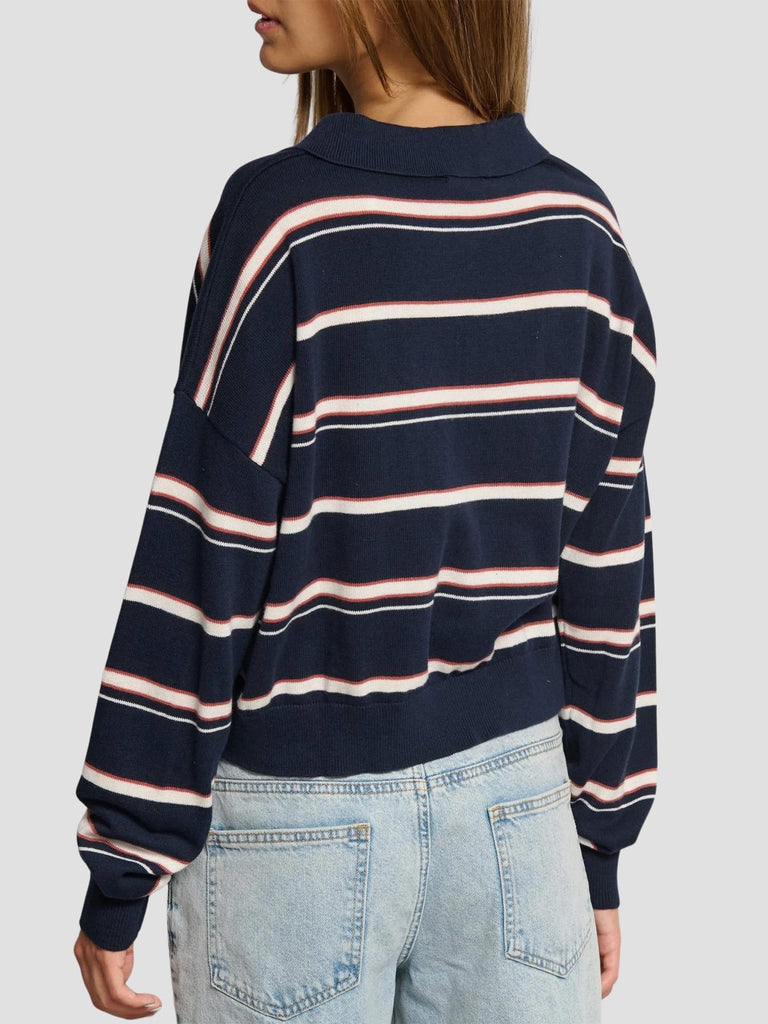 POLO IN MAGLIA A RIGHE PLUS252 DK NAVY-OFFWH SUITE BENEDICT 