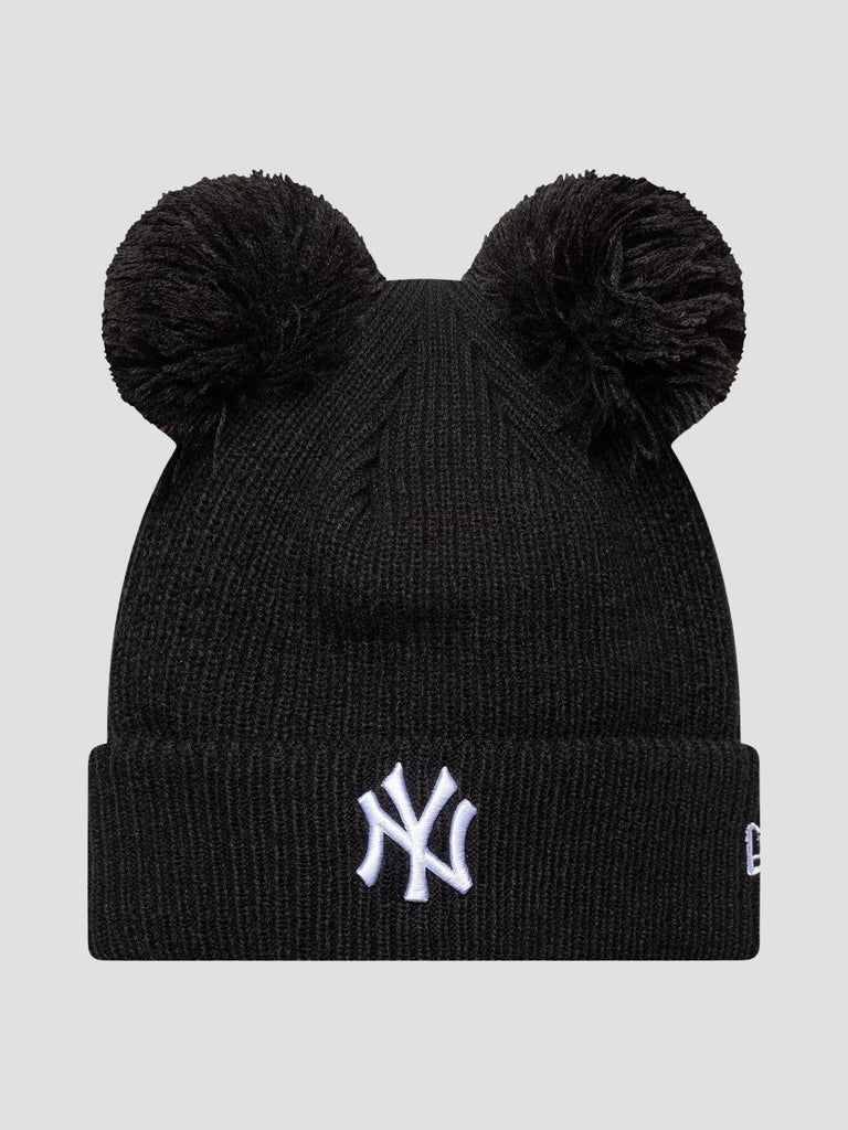 DOUBLE POM BEANIE 60691354 BLACK NEW ERA 