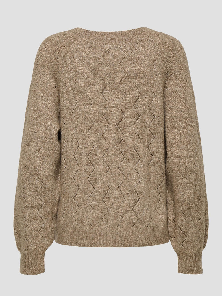 JDYASPEN LIFE L/S V-NECK PULLOVER KNT 15359750 MOUNTAIN TRAIL JACQUELINE DE YONG 