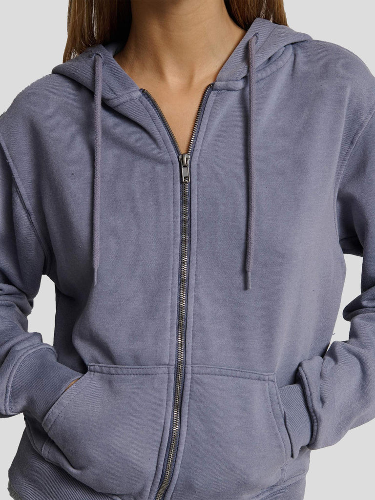 FELPA CON CAPPUCCIO KHLOE INDIGO WASHED SUITE BENEDICT 