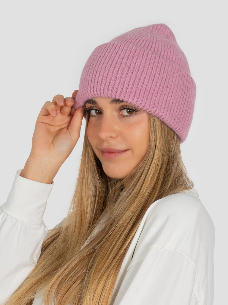 BEANIE MISTO LANA FASCIA ALTA GRO2013 ROSA POLVERE GROOVE 